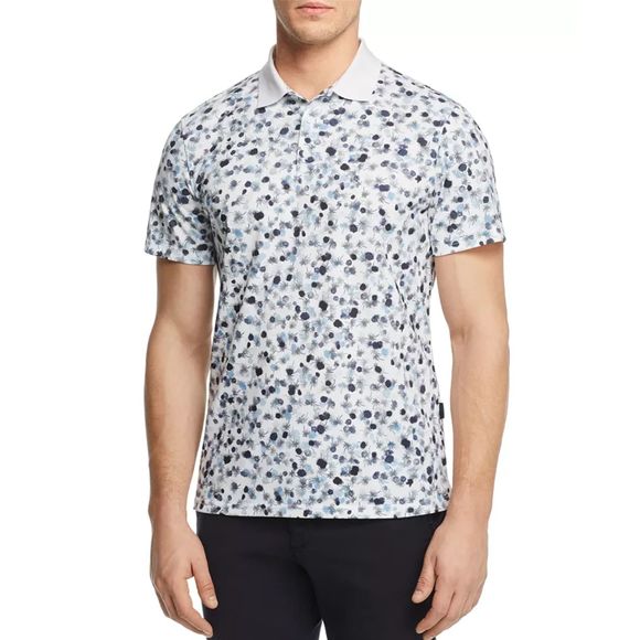 AG Mens Green Label Parkway Performance Regular Fit Polo Shirt Size L Floral - Picture 1 of 10